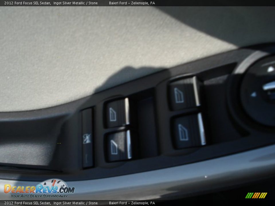 2012 Ford Focus SEL Sedan Ingot Silver Metallic / Stone Photo #15