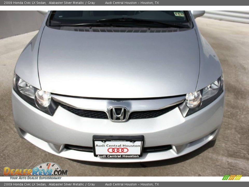 2009 Honda Civic LX Sedan Alabaster Silver Metallic / Gray Photo #2