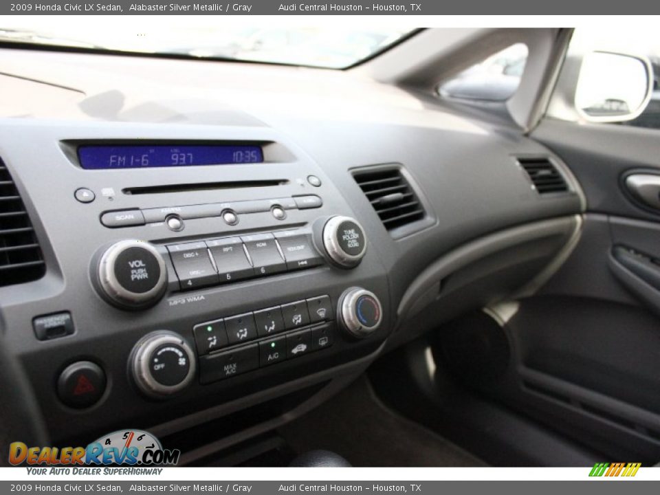 2009 Honda Civic LX Sedan Alabaster Silver Metallic / Gray Photo #13