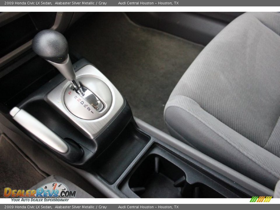 2009 Honda Civic LX Sedan Alabaster Silver Metallic / Gray Photo #14