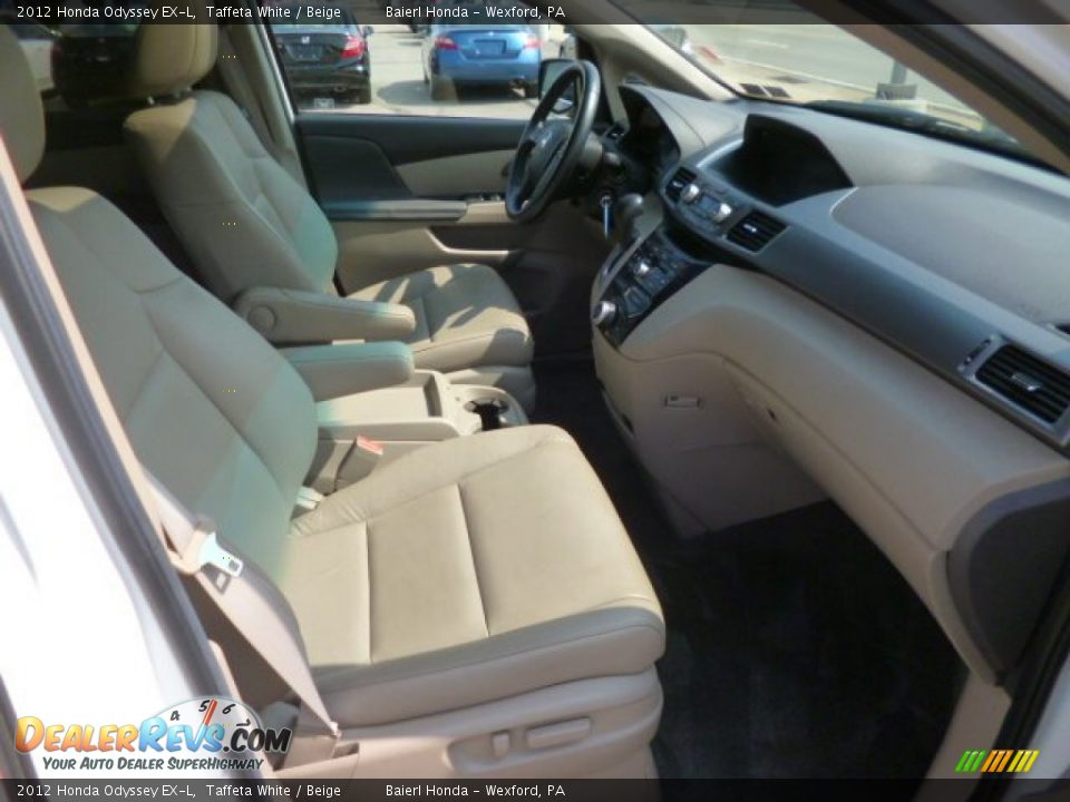 2012 Honda Odyssey EX-L Taffeta White / Beige Photo #9