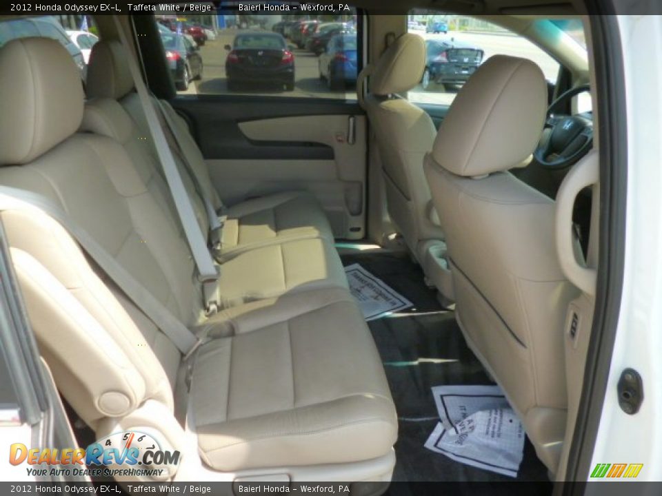 2012 Honda Odyssey EX-L Taffeta White / Beige Photo #10