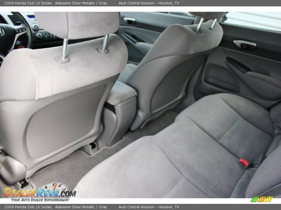 2009 Honda Civic LX Sedan Alabaster Silver Metallic / Gray Photo #19