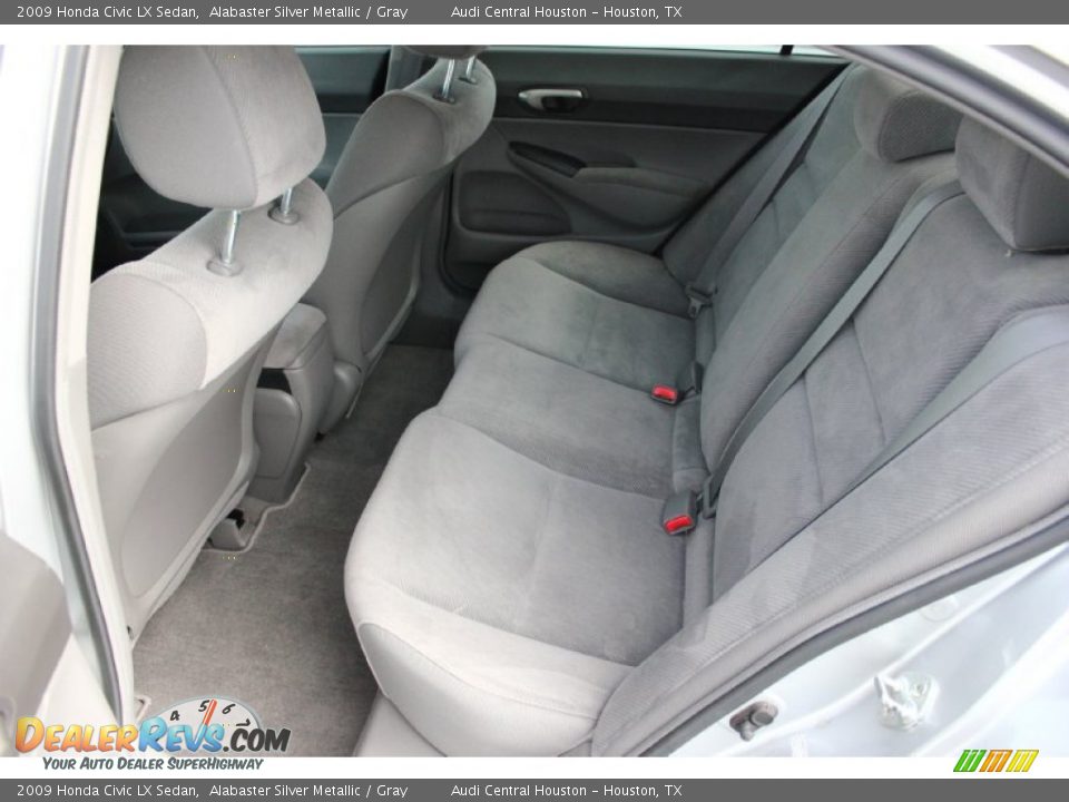 2009 Honda Civic LX Sedan Alabaster Silver Metallic / Gray Photo #20