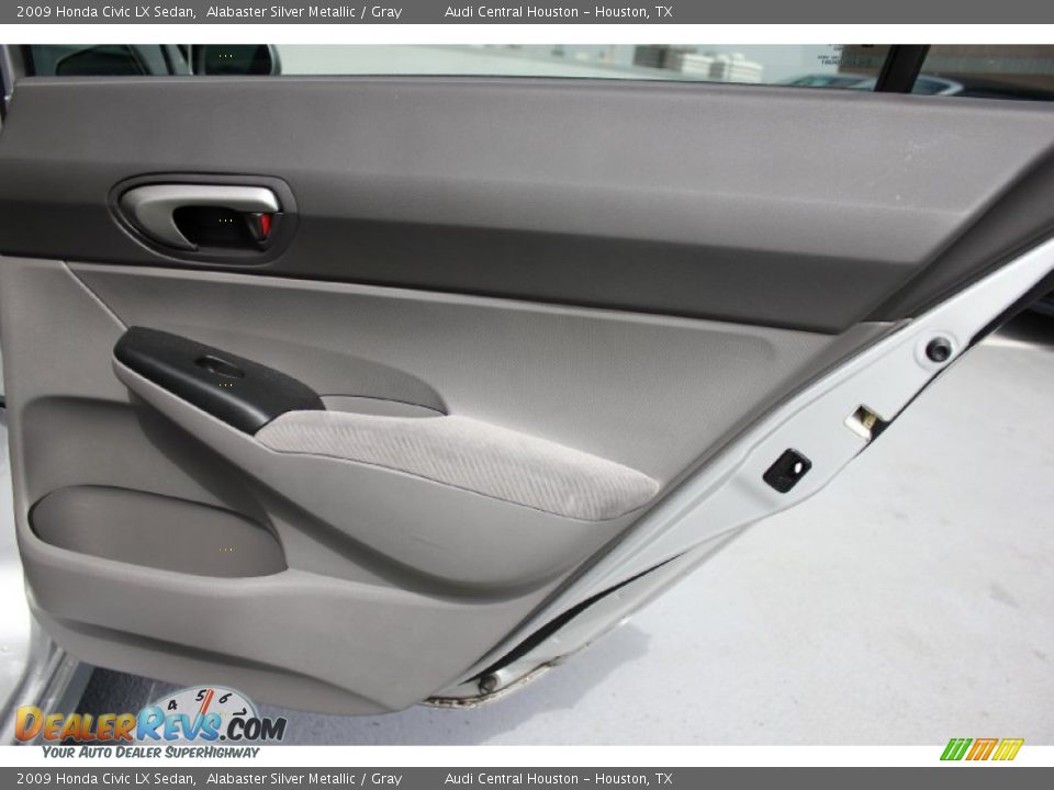 2009 Honda Civic LX Sedan Alabaster Silver Metallic / Gray Photo #24