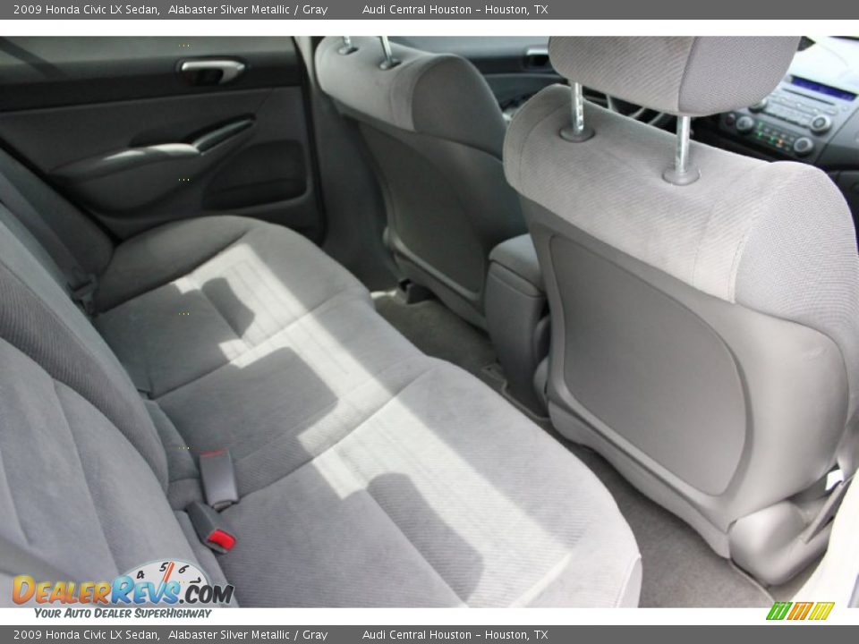 2009 Honda Civic LX Sedan Alabaster Silver Metallic / Gray Photo #25