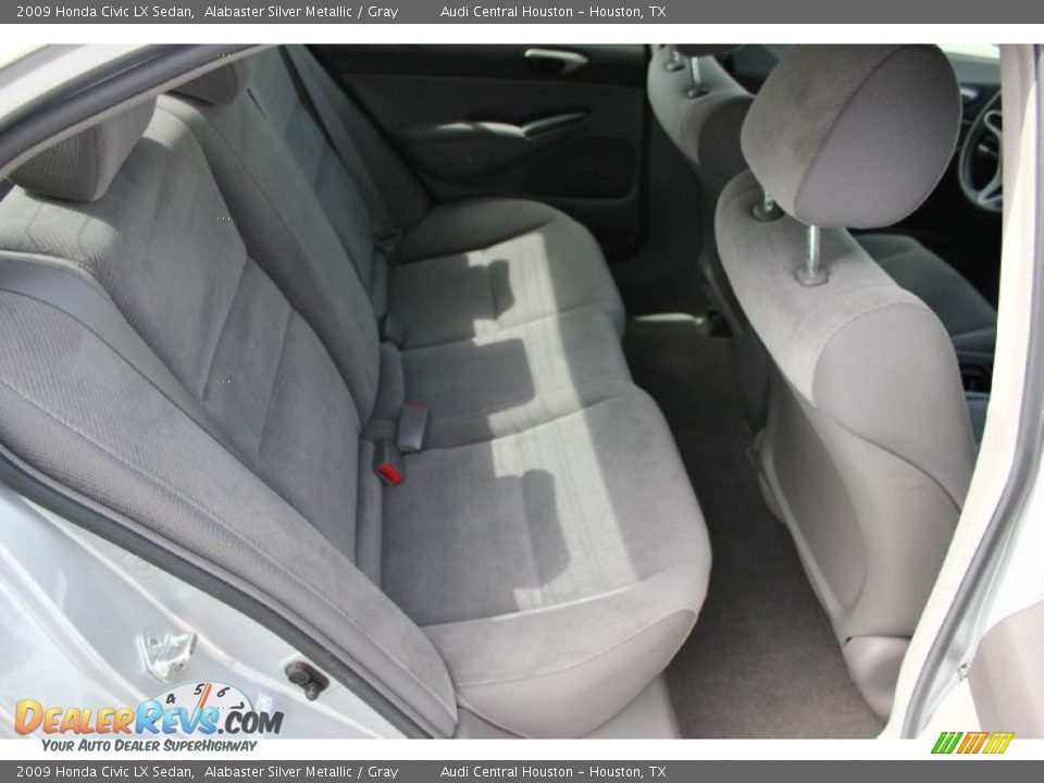 2009 Honda Civic LX Sedan Alabaster Silver Metallic / Gray Photo #26