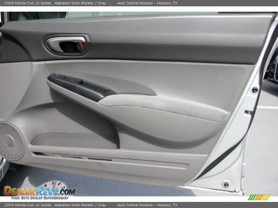 2009 Honda Civic LX Sedan Alabaster Silver Metallic / Gray Photo #27