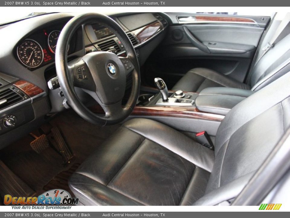 2007 BMW X5 3.0si Space Grey Metallic / Black Photo #15