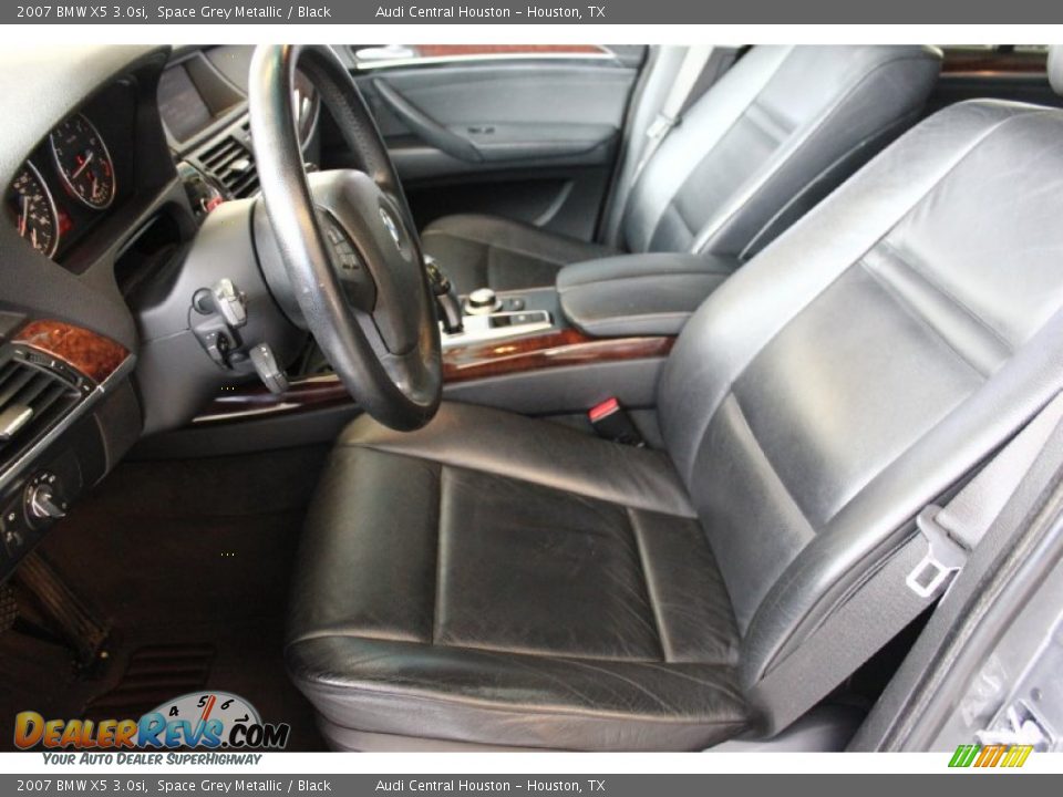 2007 BMW X5 3.0si Space Grey Metallic / Black Photo #16