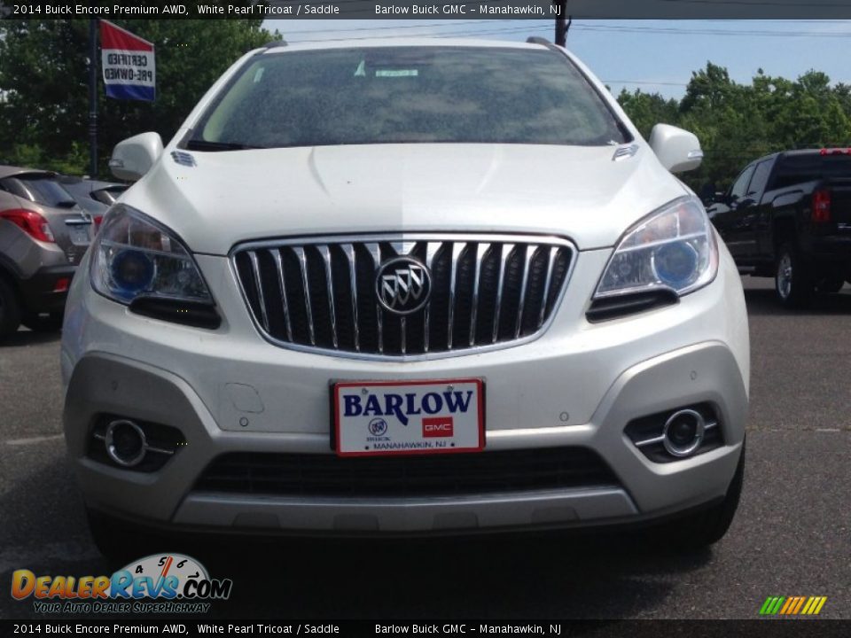 2014 Buick Encore Premium AWD White Pearl Tricoat / Saddle Photo #2