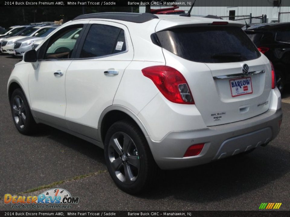 2014 Buick Encore Premium AWD White Pearl Tricoat / Saddle Photo #3
