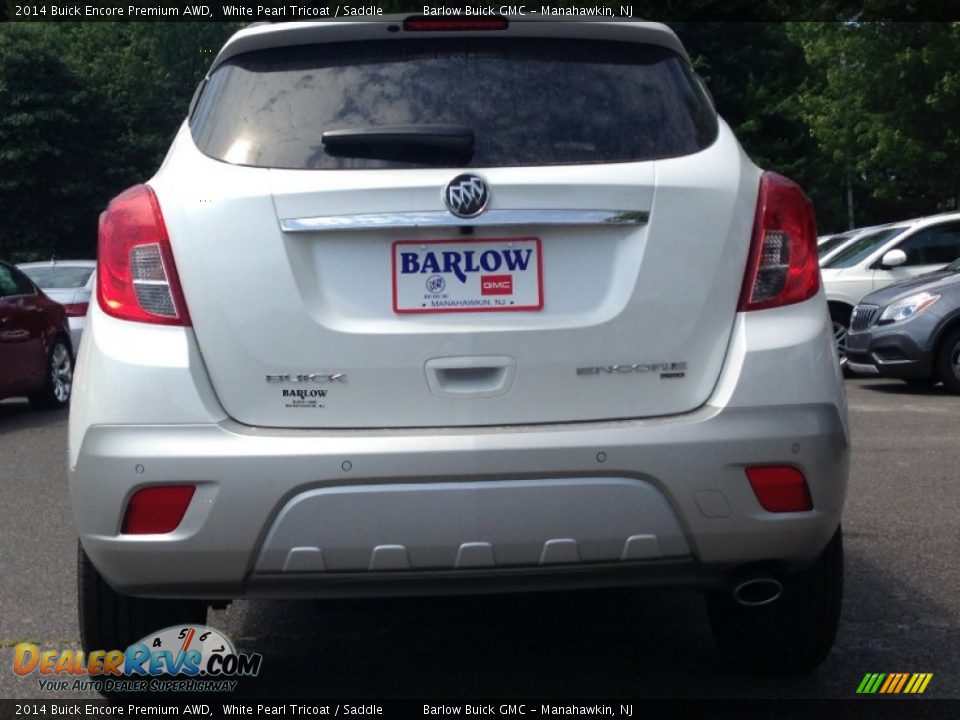2014 Buick Encore Premium AWD White Pearl Tricoat / Saddle Photo #4