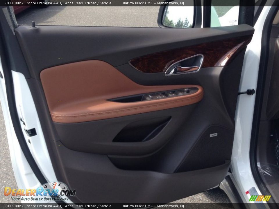 2014 Buick Encore Premium AWD White Pearl Tricoat / Saddle Photo #6