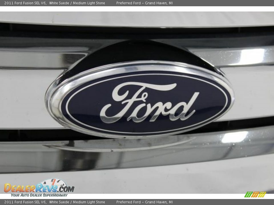 2011 Ford Fusion SEL V6 White Suede / Medium Light Stone Photo #5