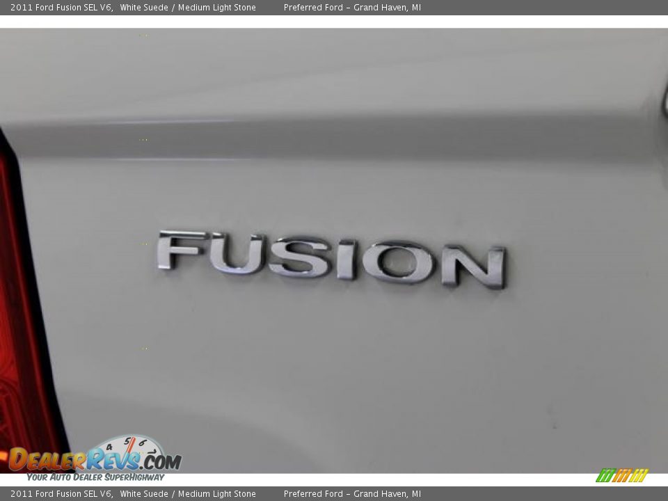 2011 Ford Fusion SEL V6 White Suede / Medium Light Stone Photo #10