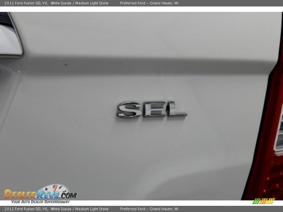 2011 Ford Fusion SEL V6 White Suede / Medium Light Stone Photo #11