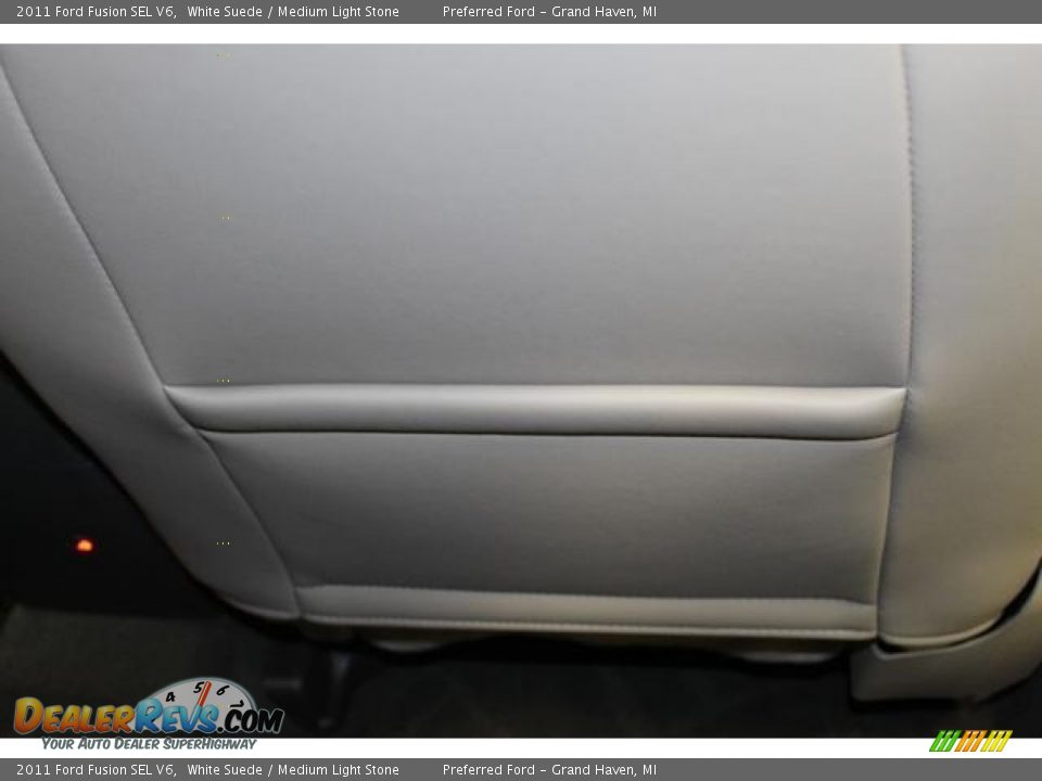 2011 Ford Fusion SEL V6 White Suede / Medium Light Stone Photo #24