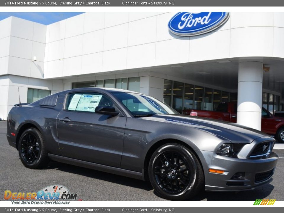 2014 Ford Mustang V6 Coupe Sterling Gray / Charcoal Black Photo #1