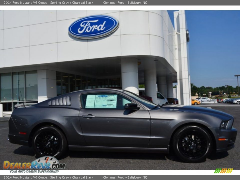 2014 Ford Mustang V6 Coupe Sterling Gray / Charcoal Black Photo #2