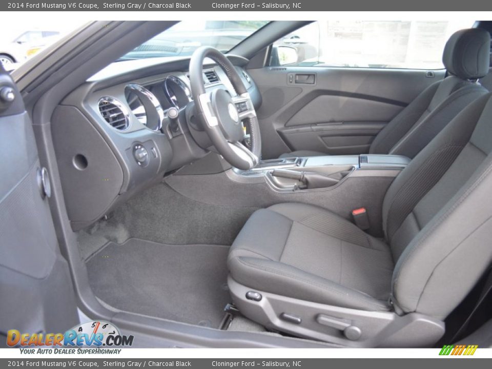 2014 Ford Mustang V6 Coupe Sterling Gray / Charcoal Black Photo #6