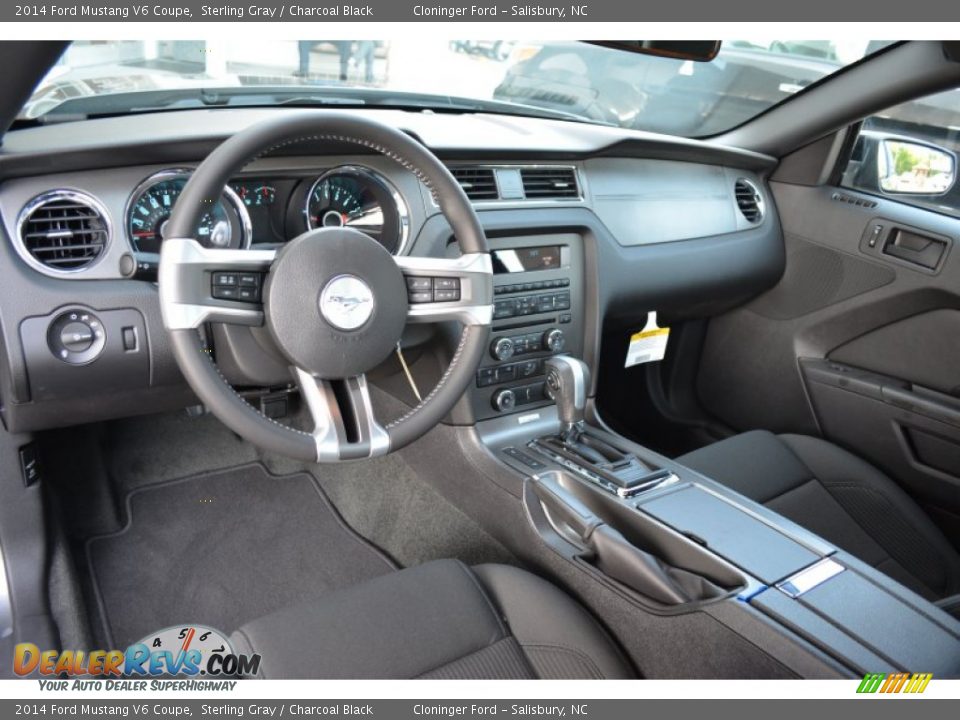 2014 Ford Mustang V6 Coupe Sterling Gray / Charcoal Black Photo #7