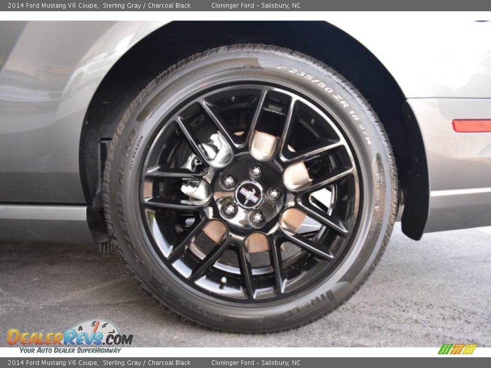 2014 Ford Mustang V6 Coupe Sterling Gray / Charcoal Black Photo #10