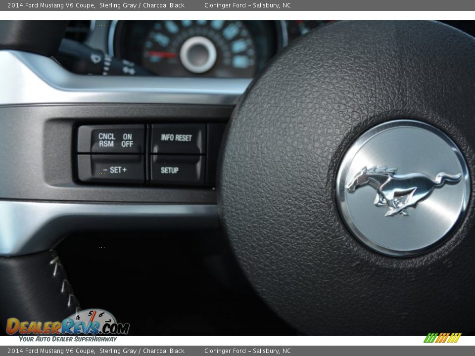 2014 Ford Mustang V6 Coupe Sterling Gray / Charcoal Black Photo #14
