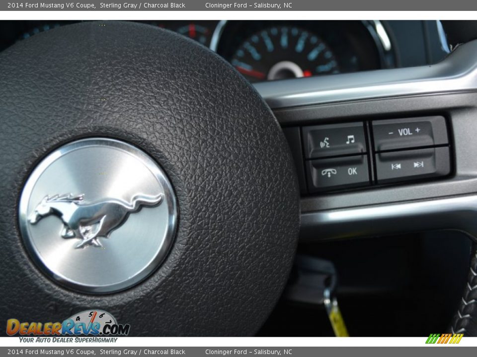 2014 Ford Mustang V6 Coupe Sterling Gray / Charcoal Black Photo #15