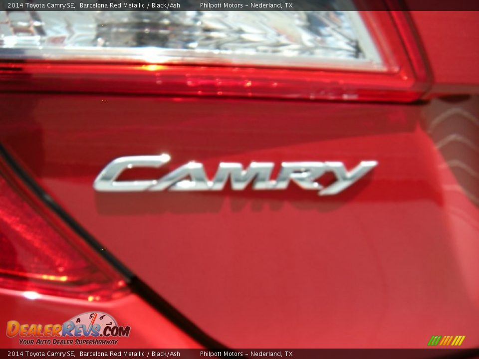 2014 Toyota Camry SE Barcelona Red Metallic / Black/Ash Photo #14