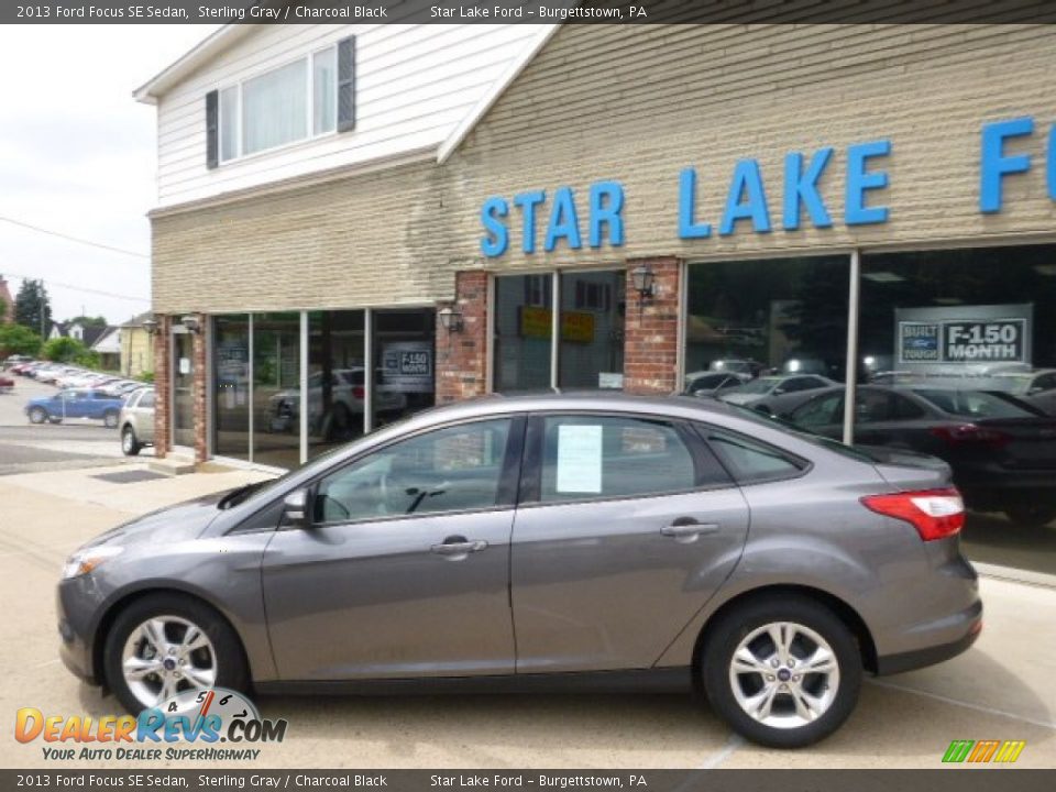 2013 Ford Focus SE Sedan Sterling Gray / Charcoal Black Photo #8