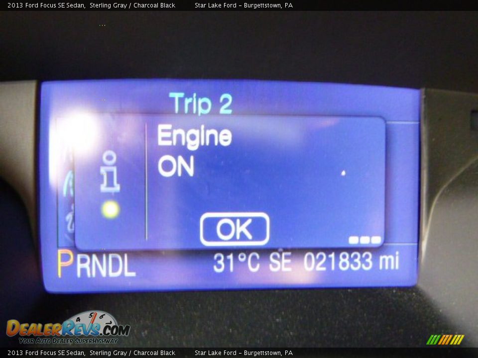 2013 Ford Focus SE Sedan Sterling Gray / Charcoal Black Photo #19