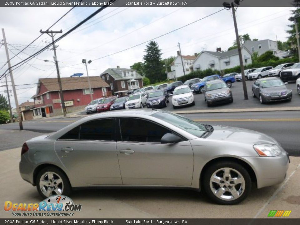 Liquid Silver Metallic 2008 Pontiac G6 Sedan Photo #4
