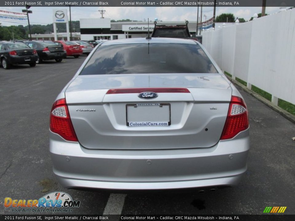 2011 Ford Fusion SE Ingot Silver Metallic / Charcoal Black Photo #5