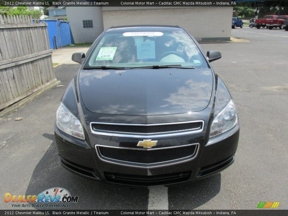 2012 Chevrolet Malibu LS Black Granite Metallic / Titanium Photo #8