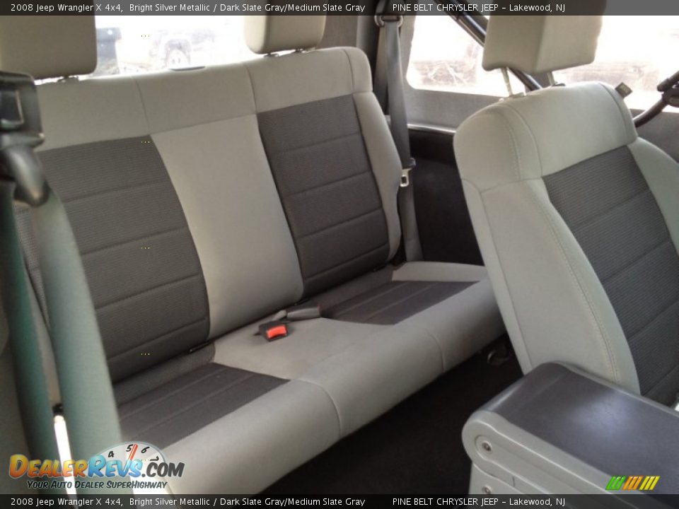 Rear Seat of 2008 Jeep Wrangler X 4x4 Photo #12
