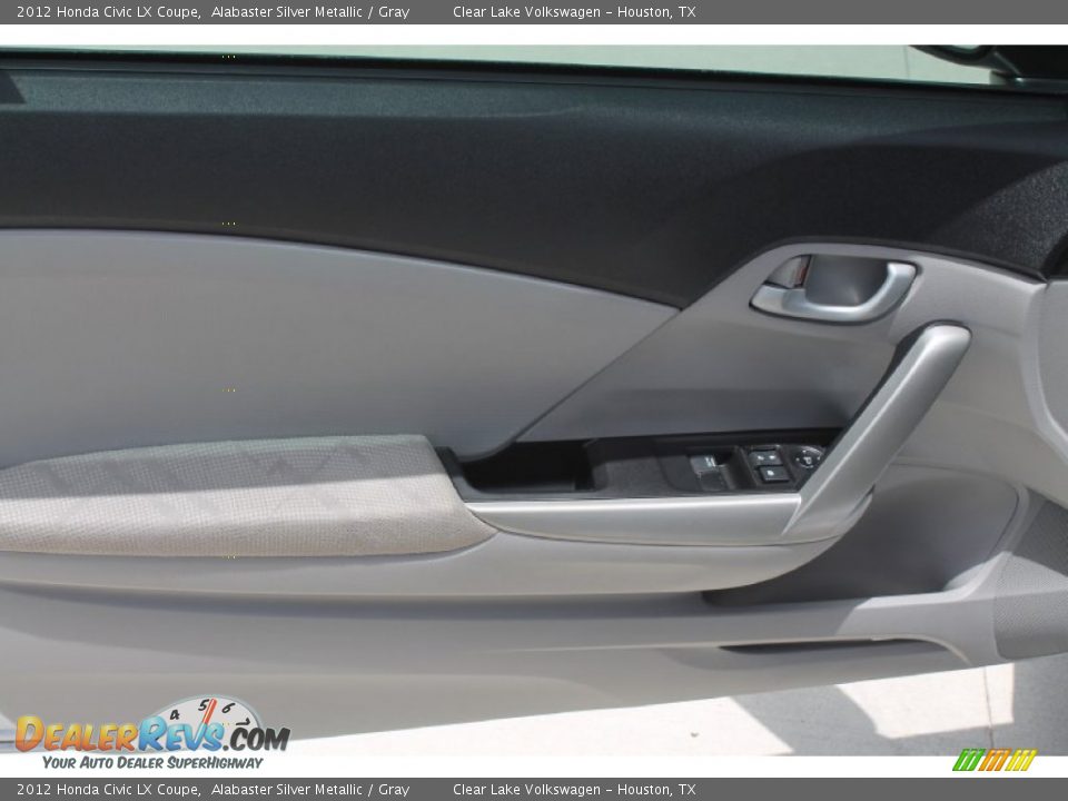 2012 Honda Civic LX Coupe Alabaster Silver Metallic / Gray Photo #13
