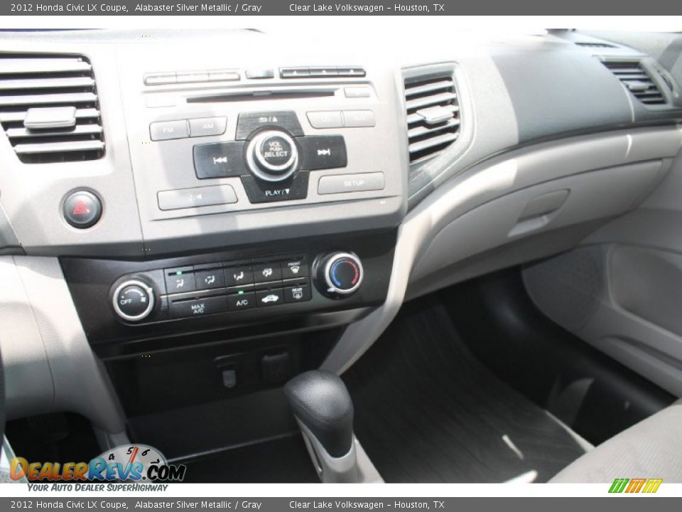 2012 Honda Civic LX Coupe Alabaster Silver Metallic / Gray Photo #16