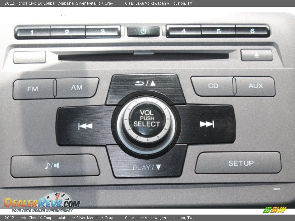 2012 Honda Civic LX Coupe Alabaster Silver Metallic / Gray Photo #18