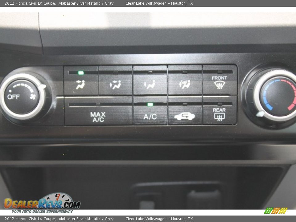 2012 Honda Civic LX Coupe Alabaster Silver Metallic / Gray Photo #19