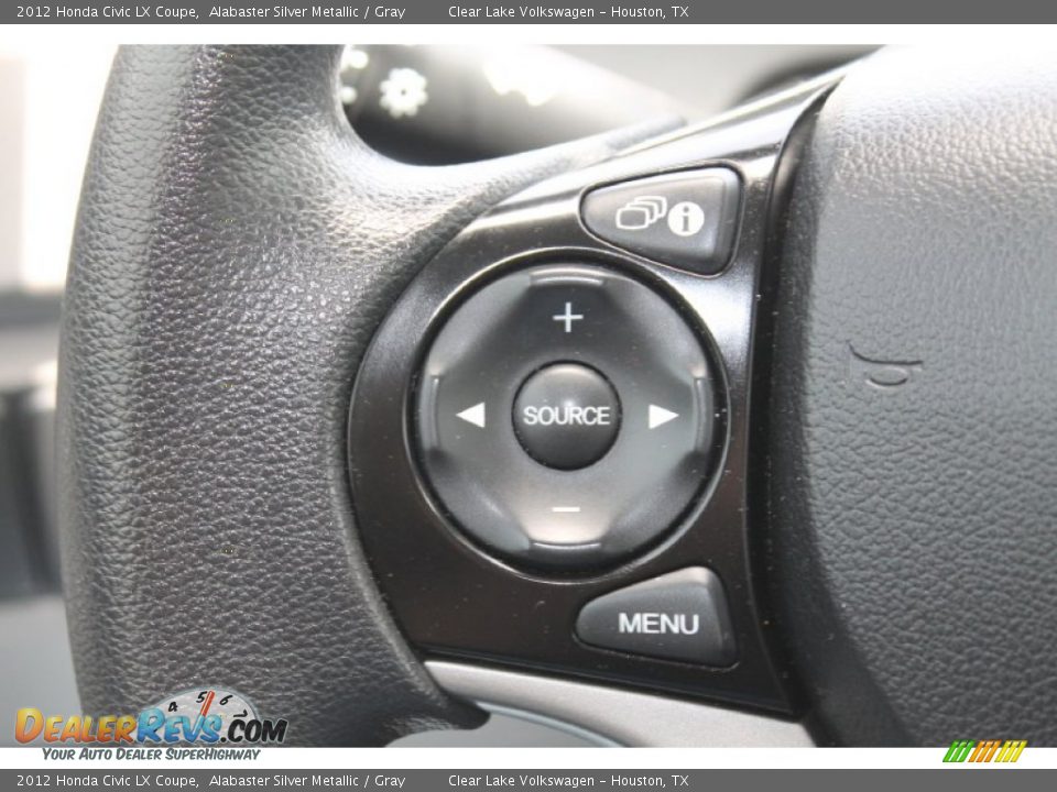 2012 Honda Civic LX Coupe Alabaster Silver Metallic / Gray Photo #22
