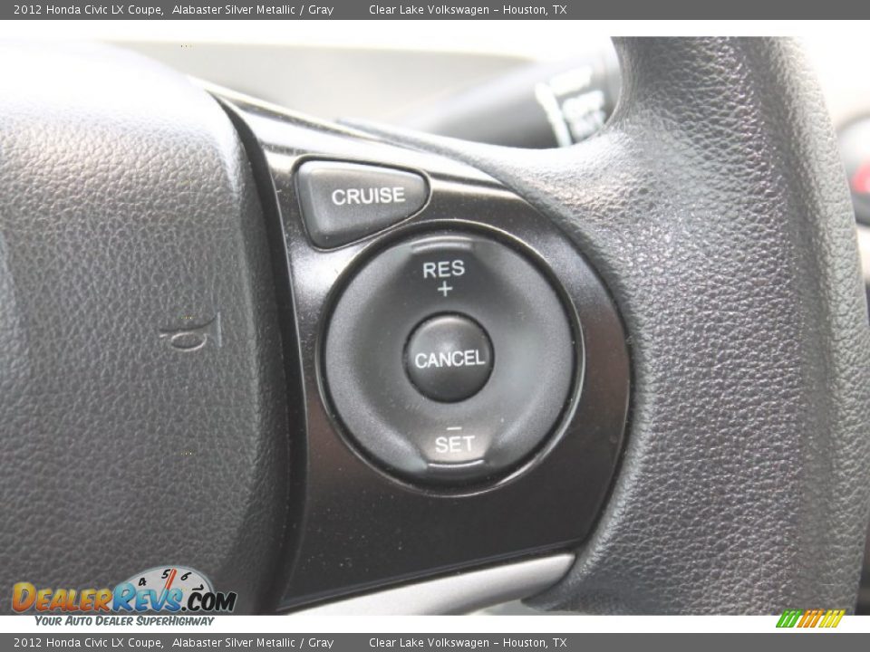2012 Honda Civic LX Coupe Alabaster Silver Metallic / Gray Photo #23