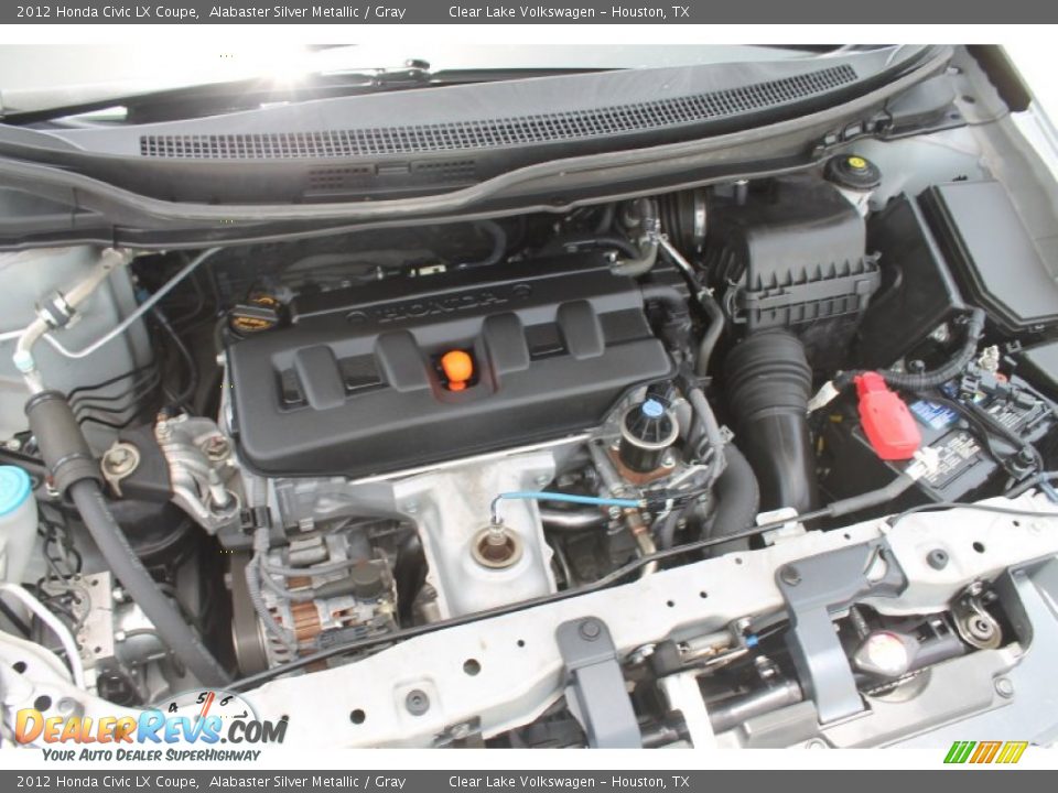 2012 Honda Civic LX Coupe Alabaster Silver Metallic / Gray Photo #26
