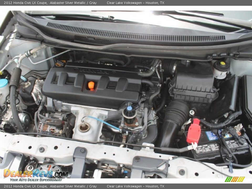2012 Honda Civic LX Coupe Alabaster Silver Metallic / Gray Photo #27