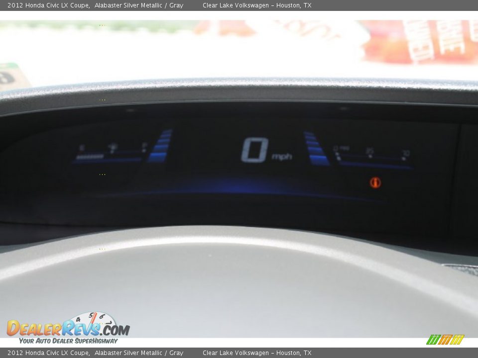 2012 Honda Civic LX Coupe Alabaster Silver Metallic / Gray Photo #28