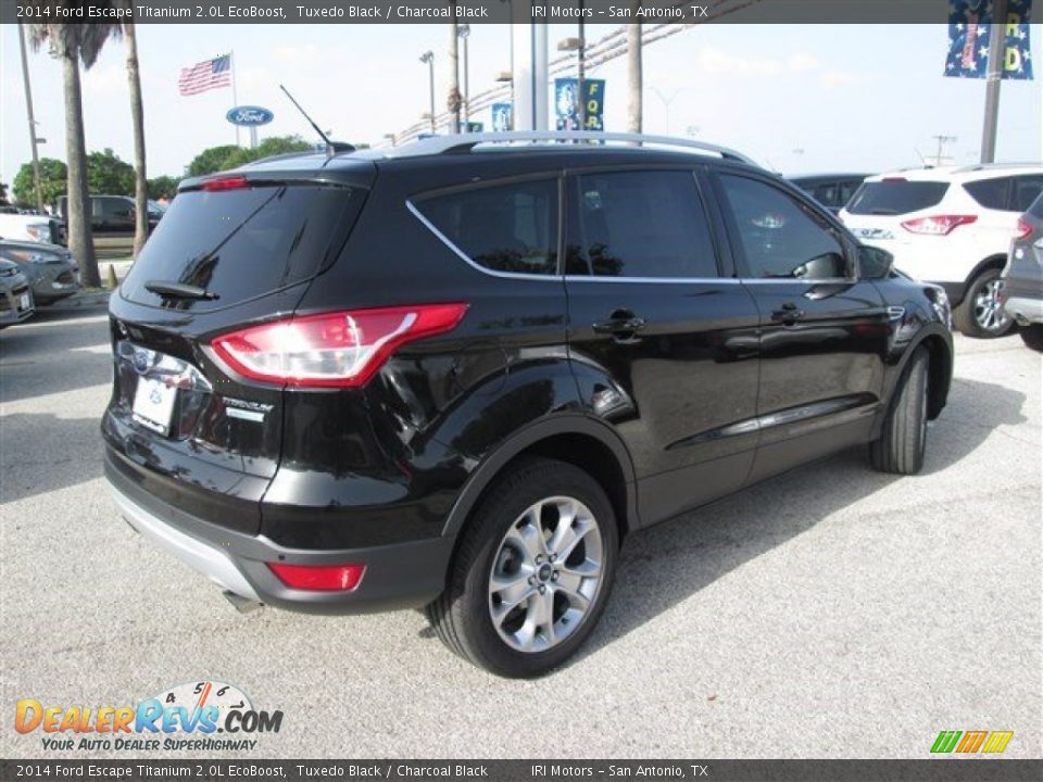 2014 Ford Escape Titanium 2.0L EcoBoost Tuxedo Black / Charcoal Black Photo #6