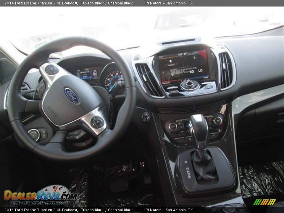 2014 Ford Escape Titanium 2.0L EcoBoost Tuxedo Black / Charcoal Black Photo #9