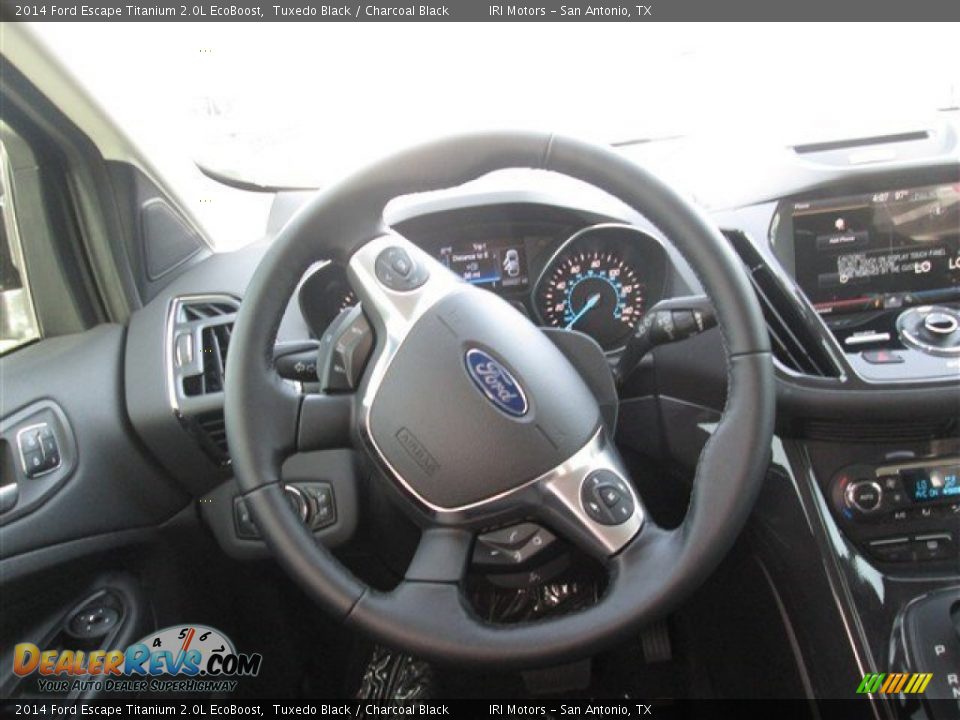 2014 Ford Escape Titanium 2.0L EcoBoost Tuxedo Black / Charcoal Black Photo #10