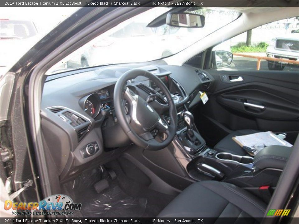 2014 Ford Escape Titanium 2.0L EcoBoost Tuxedo Black / Charcoal Black Photo #11