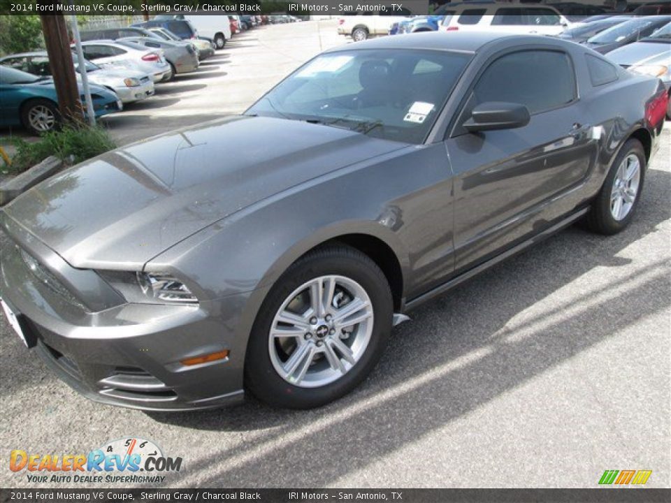 2014 Ford Mustang V6 Coupe Sterling Gray / Charcoal Black Photo #2